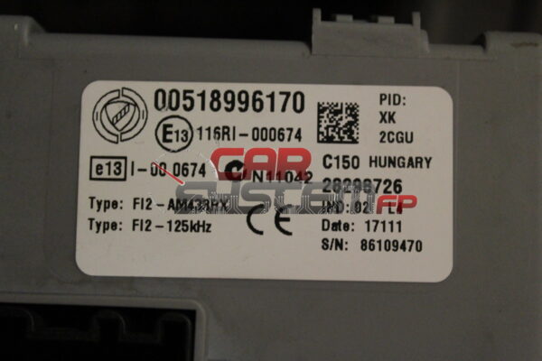 518996170 Body Computer Fiat 500