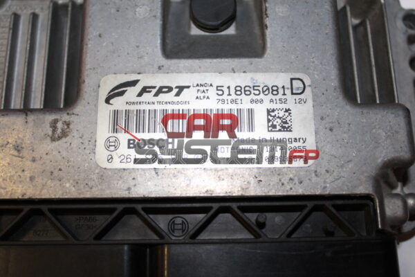 51865081D 0261S05818 BOSCH Calculateur moteur FIAT 500