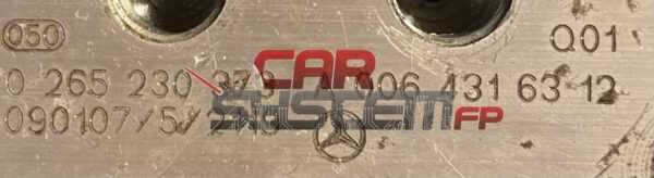 A0064316312 0265230373 Réparation ABS Mercedes Classe A/B 2004 < 2012