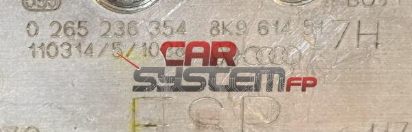 8K9614517H 0265236254 Réparation ABS Audi A4 2007 < 2011