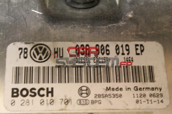 038906019EP 0281010701 BOSCH Centralina Motore VOLKSWAGEN PASSAT