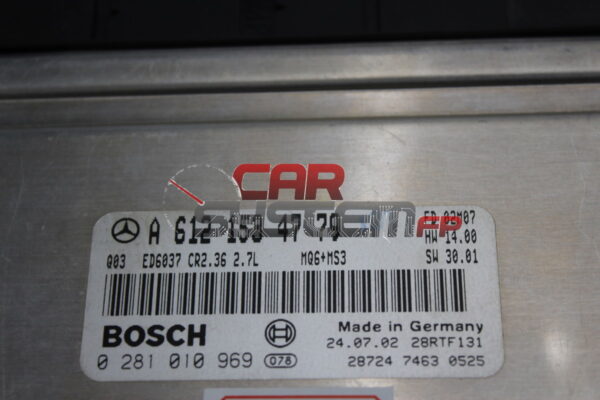 Centralina Motore Mercedes Sprinter 2.7 CDI BOSCH 0281010969 A6121534779