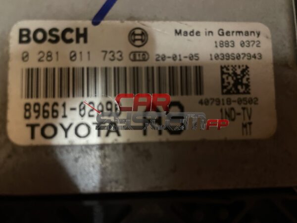 89661-02A90 0281011733 Réparation Calculateur moteur Toyota Corolla