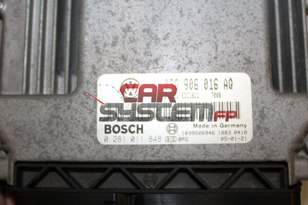 03G906016AQ 0281011848 BOSCH Centralita de motor VOLKSWAGEN GOLF V 2.0 TDI