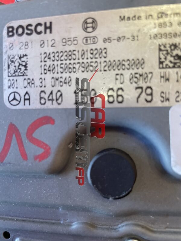 A6401506679 0281012955 Centralita de motor Mercedes Clase B