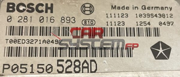 P05150528AD Réparation Calculateur moteur Jeep 2010 < 2015