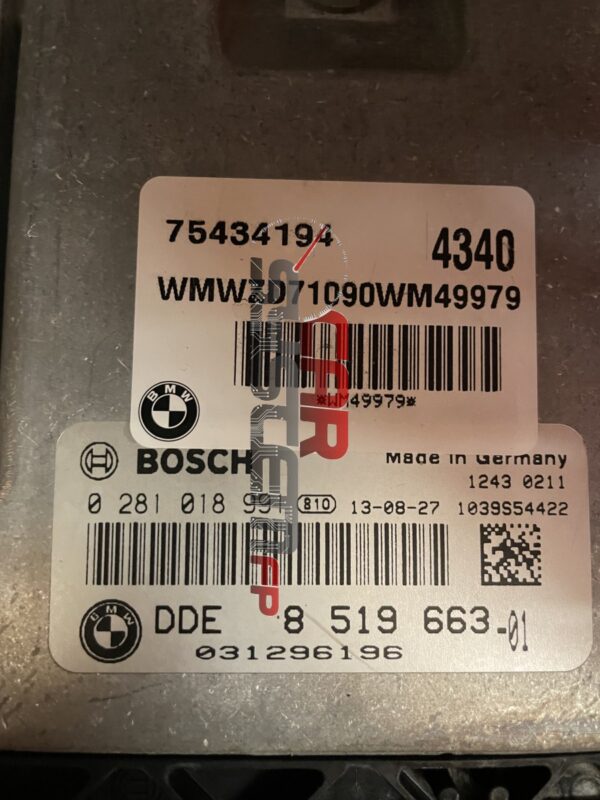 0281018991 8519663-01 Calculateur moteur Mini Countryman 2007 / 2014 BOSCH R56