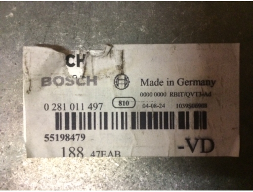 Centralita de motor Fiat Punto BOSCH:0281011497