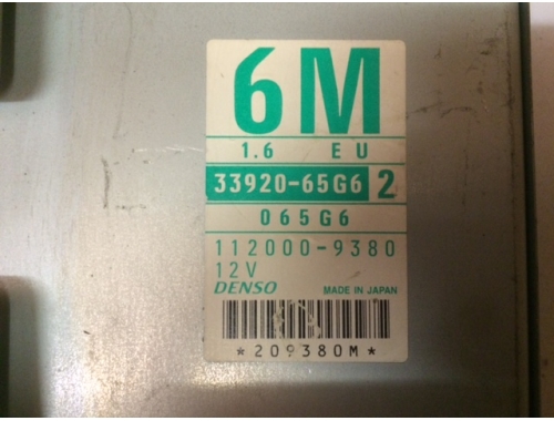 Centralita de motor Suzuki Baleno 33920-65G6