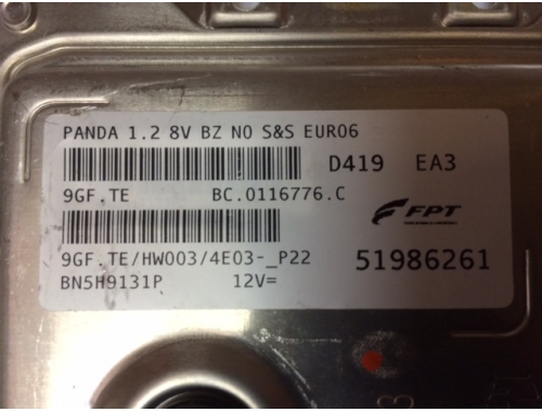 Centralina Motore Fiat Panda MAGNETI MARELLI 51986261