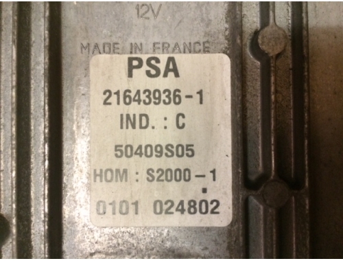 Calculateur moteur Citroen Xsara Picasso SAGEM:PSA21643936-1