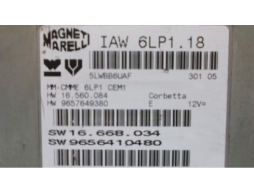 Centralina Motore Peugeot 307 MAGNETI MARELLI:IAW6LP1.18