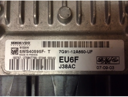 Centralita de motor FORD MONDEO 5WS40595F-T SIEMENS VDO