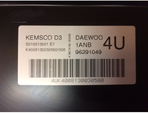 Centralina Motore Chevrolet Matiz KEMSCO:S010013001