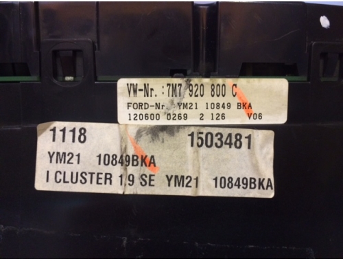 Kombiinstrument Seat Alhambra VDO:110.080/033/003