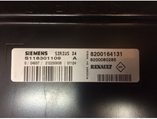 Centralina Motore Renault Clio SIEMENS:S118301109