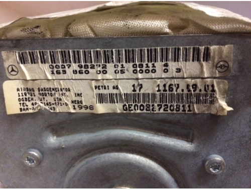 Airbag de acompañante Mercedes Clase A 17 1167.99.01