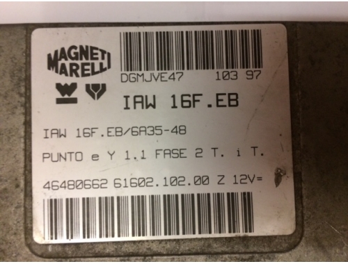 Centralina Motore Fiat Punto MAGNETI MARELLI:IAW16F.EB