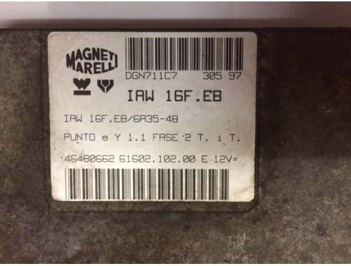 Centralina Motore Fiat Punto MAGNETI MARELLI:IAW16F.EB