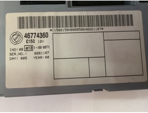 Komfortsteuergerät Fiat Punto 46774360