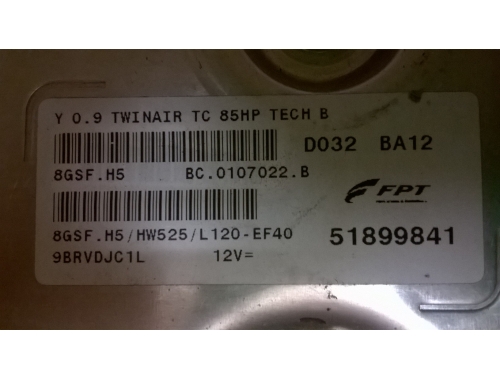 Centralina Motore Fiat 500 FPT 8GSF.HE