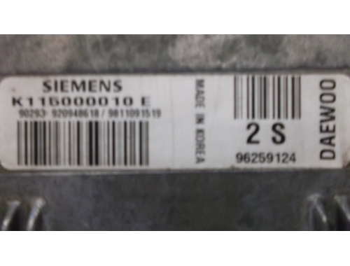 Centralina Motore Daewoo Matiz SIEMENS:K115000010E