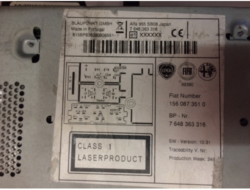 Autoradio Alfa Romeo Mito 1560873510