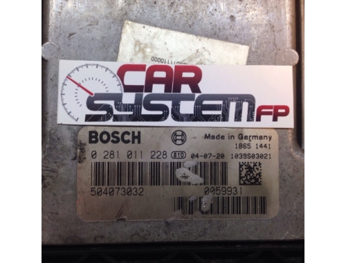 Bosch 0281011228 504073032 Iveco Daily cc 2.300-2.800.3000-Reparatur verschiedene Codierung Komplette Decodierung File Jungfräulich