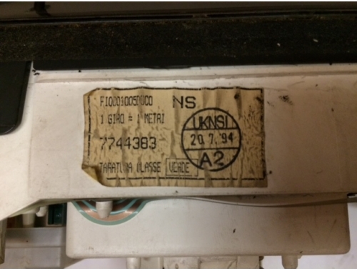 Kombiinstrument Fiat Punto Cabrio 7744383
