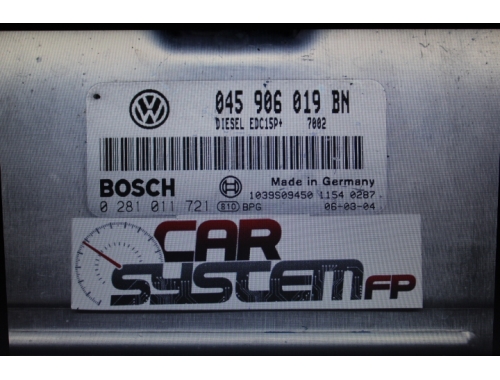 Centralita de motor Volkswagen Fox CC 1.400 TDI Bosch 0281011721 - Reparación varias Traspaso de códigos BOSCH:0281011721