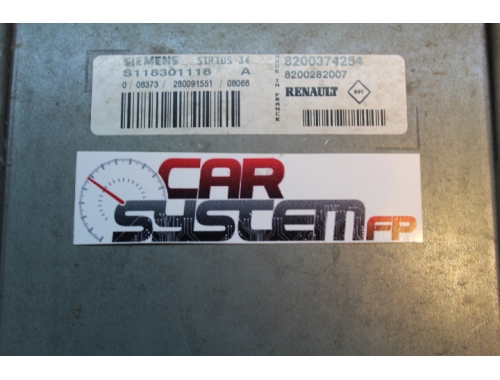 Calculateur moteur Renault Clio/Twingo CC 1.200 16V Benzina/GPL S118301118 - Réparation diverses Transfert des codes SIEMENS:S118301118