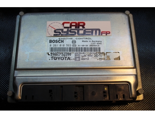 Centralita de motor Toyota Yaris CC 1.400 Diesel 0281010563 - Reparación varias Traspaso de códigos Escritura Trasponder Llaves BOSCH:0281010563