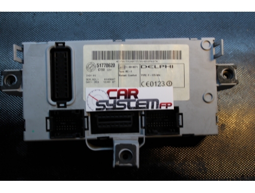 Body computer Fiat Doblò 51770620 - Reparación varias Traspaso de códigos Lectura del código PIN Escritura Chip Trasponder 51770620