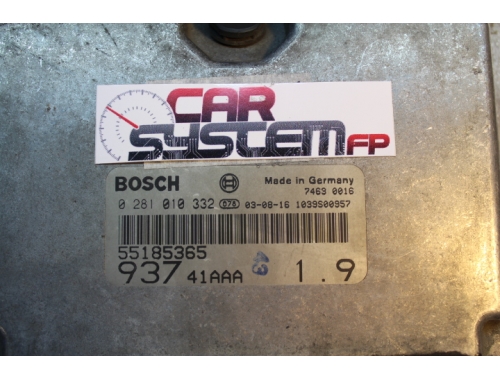 Calculateur moteur Alfa Romeo 147 CC 1.900 JTD BOSCH 0281010332 - Réparation diverses Transfert des codes Décodage total BOSCH:0281010332