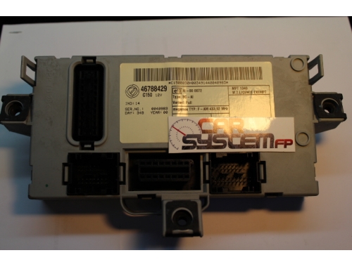 Body computer Fiat Punto 188 46788429 - Reparación varias Traspaso de códigos Lectura del código PIN Escritura Chip Trasponder 46788429
