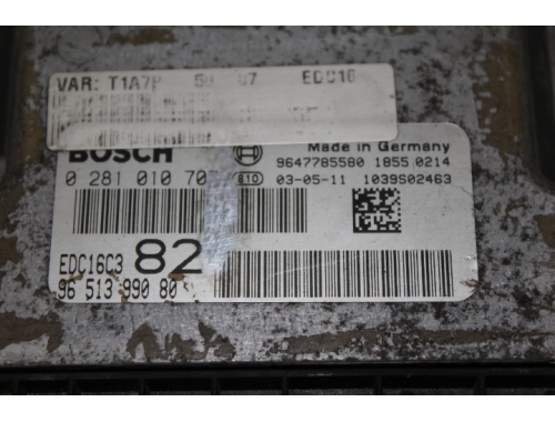 Centralina Motore Peugeot 206 BOSCH:0281010707