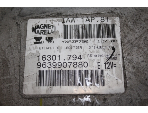 Centralina Motore Peugeot 206 MAGNETI MARELLI:IAW1AP.81