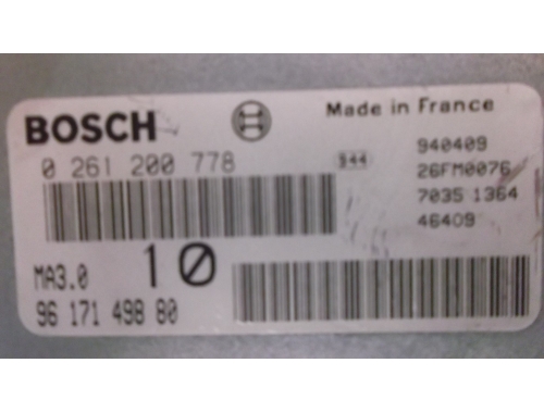 Centralina Motore Peugeot 306 BOSCH:0261200778