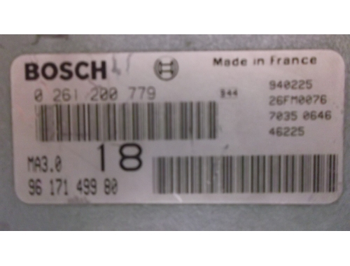 Centralina Motore Peugeot 405 BOSCH:0261200779