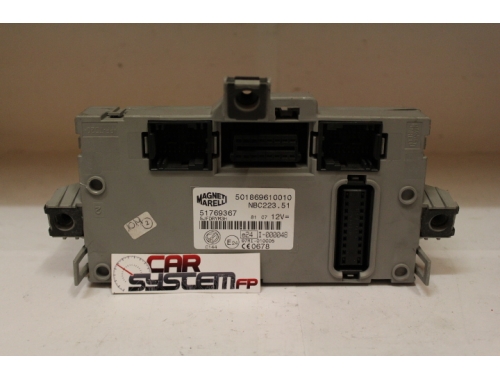 Komfortsteuergerät Fiat Doblò 51769367 - Reparatur verschiedene Codierung Auslesen des PIN-Codes Schreiben Chip Transponder MAGNETI MARELLI: 51769367