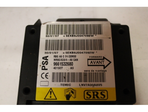 Centralina Airbag Citroen C2 PSA: 9661532680
