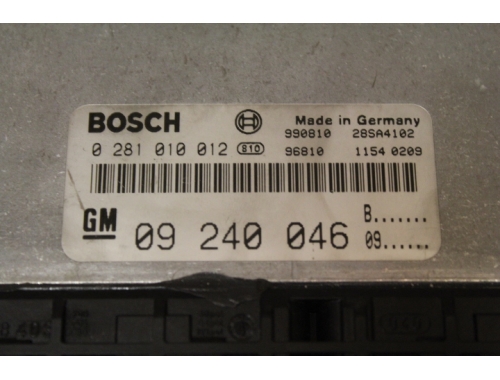 Calculateur moteur Opel Zafira BOSCH:0281010012