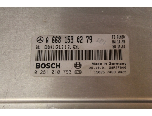 Centralina Motore MERCEDES CLASSE A 0281010793 BOSCH