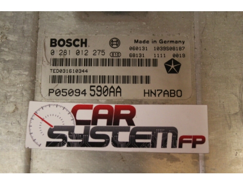 Calculateur moteur Chrysler Voyager 2.8 CRD - BOSCH 0281012275 - Réparation diverses Transfert des codes BOSCH:0281012275