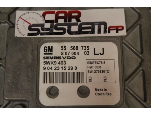 Calculateur moteur Opel Astra 1.6 SIEMENS 5WK9463 - Transfert des codes Remise à zéro (virginisation) SIEMENS:5WK9463