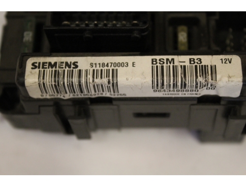 Steuergerät BSM Sicherungskasten Peugeot 206 / Citroen Xsara SIEMENS:9643498880-00