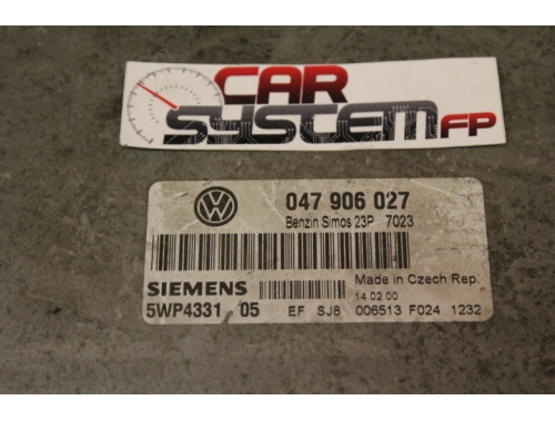 Centralita de motor Volkswagen Lupo SIEMENS:5WP433102