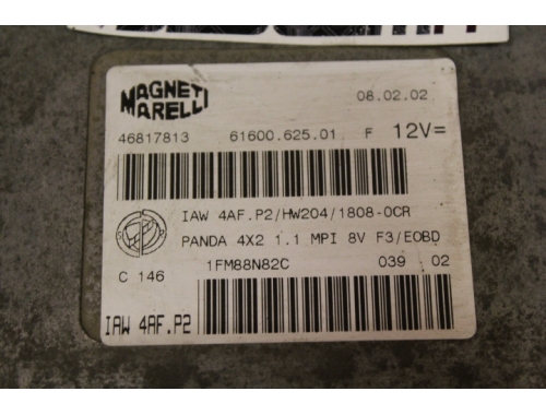 Motorsteuergerät Fiat Panda M. MARELLI IAW4AF.P2 - Codierung Reparatur verschiedene Komplette Decodierung Jungfräulich-Machen (Virginisierung) MAGNETI MARELLI: IAW 4AF.P2