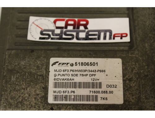 Motorsteuergerät Fiat Grande Punto FPT 51806501 - Codierung Reparatur verschiedene Jungfräulich-Machen (Virginisierung) FPT