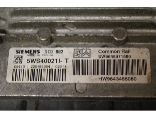 Centralita de motor Citroen C3 SIEMENS 5WS40021I-T - Reparación varias Traspaso de códigos SIEMENS:5WS40021I-T